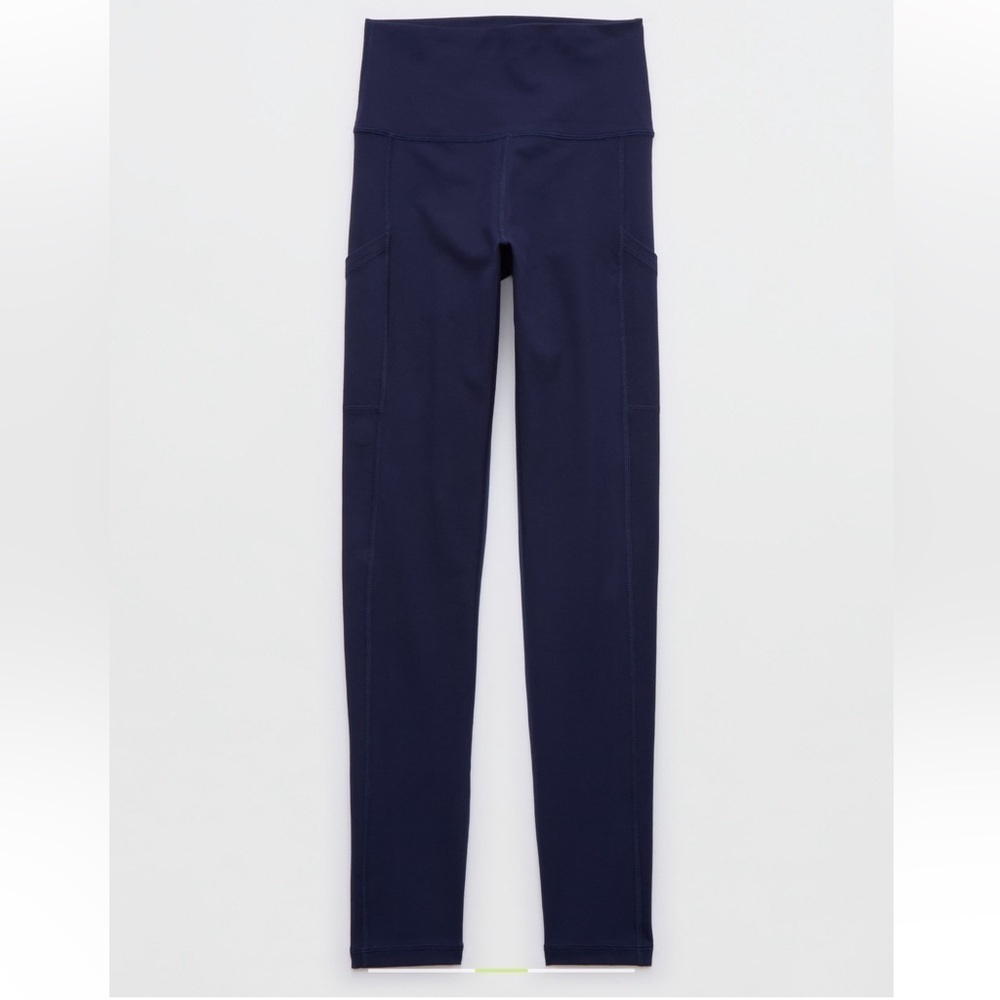 OFFLINE By Aerie The Hugger High Waisted Pocket True Royal Navy Leggings Size XL - Picture 3 of 8